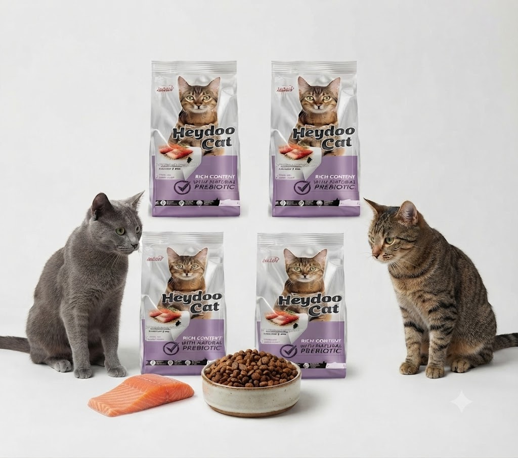 Heydoo Cat Somonlu ve  Kısırlaştırılmış Kedi Maması 2 KG (4'lü Ekonomik Paket) 